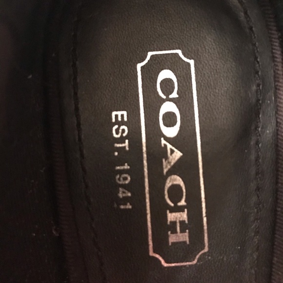 Coach Thalia Peep Toe Wooden Wedge Sandals - Picture 7 of 8